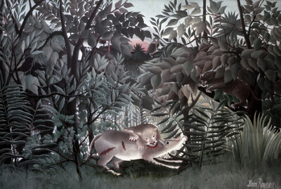 The hungry lion