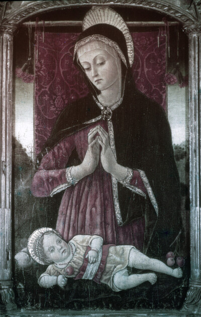Madonna betet das Christuskind an