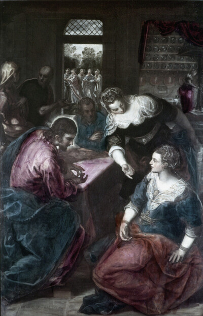 Christ near Mary and Martha