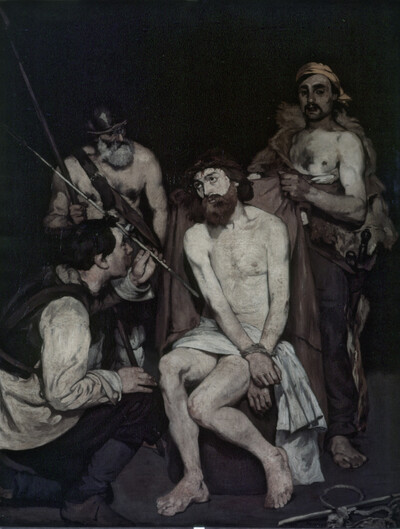 Christ is mocked by the soldiers
