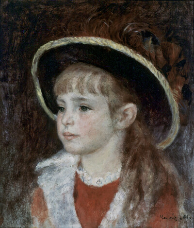 Girl with blue hat