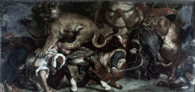 The lion hunt (fragment)