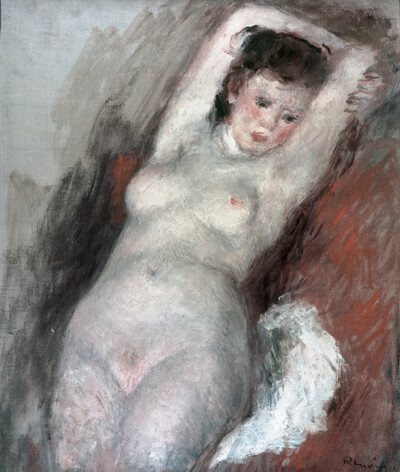 Nude lying woman
