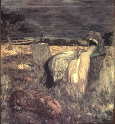 Madame Hessel dans le verger de Villerville