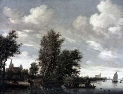 Landscape with ferry