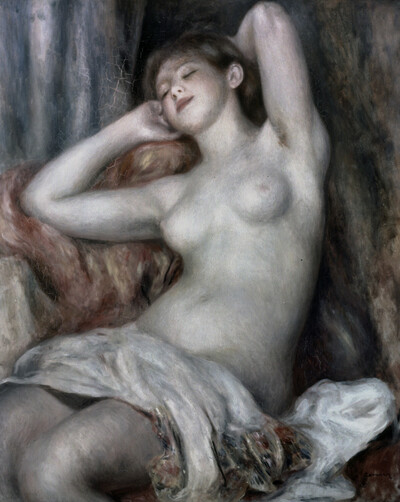 Bathers, sleeping
