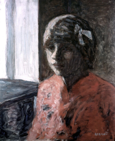 Marthe Bonnard with red blouse