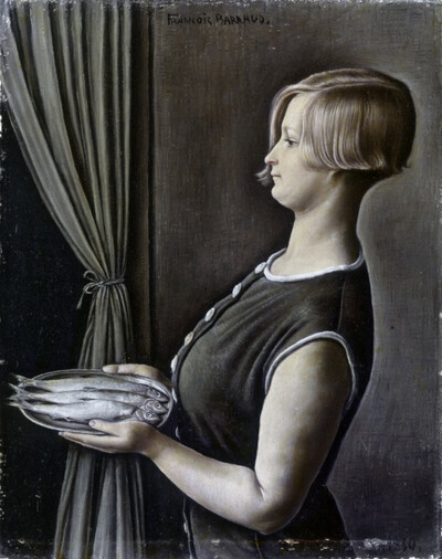 Mädchen mit Fischen