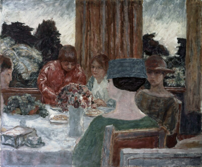 At tea