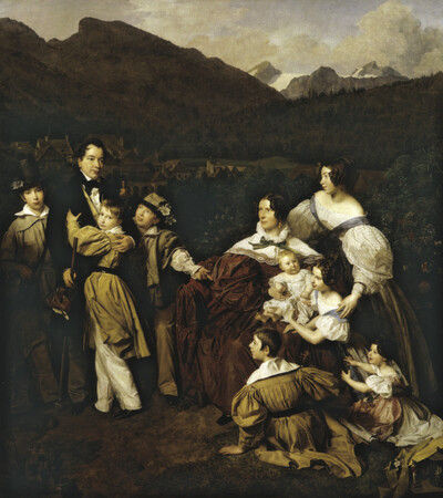 The family of the Viennese notary Dr. Josef Aug. Eltz in Ischl