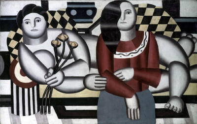 Woman with flowers