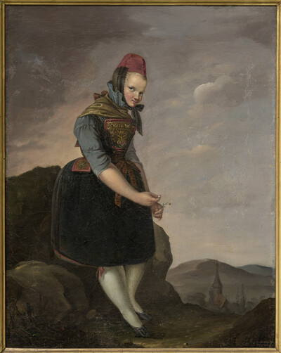 Mädchen in Schwälmer Tracht