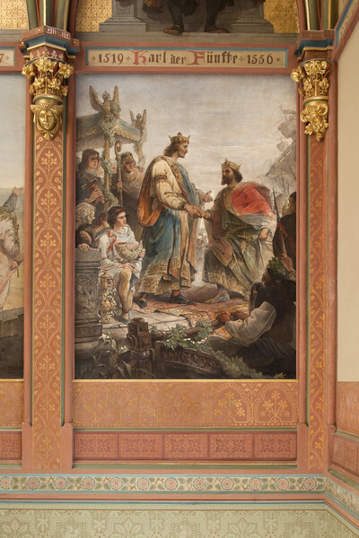 Meeting of Heinrich the Finkler with Karl the Lonely on a Rhine ship near Bonn