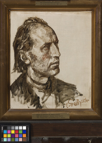 Portrait of Reinhard Wolrad Scheffer (1834-1924), pastor and university preacher in Marburg