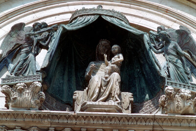 Mary with child and angel