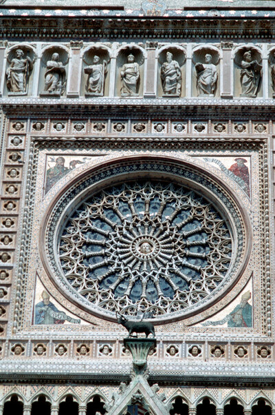 Rosette with mosaic
