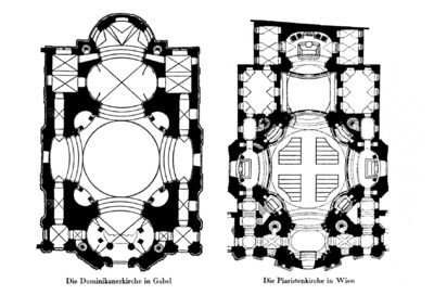 Grundriss der Piaristenkirche Maria Treu in Wien