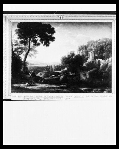 Roman landscape with temple