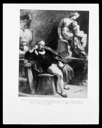 Michelangelo in his studio