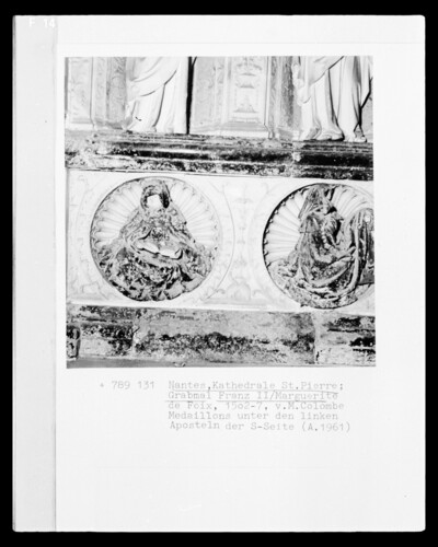 Headstone of Duke Franz II and his wife Margarethe von Foix: Reading Monk
