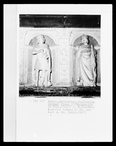 Headstone of Duke Franz II and his wife Margaret of Foix: Saint Louis