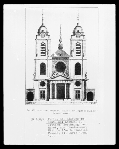 Paris, Église Saint-Jaques-du-Haut-Pas, Fassadenentwurf