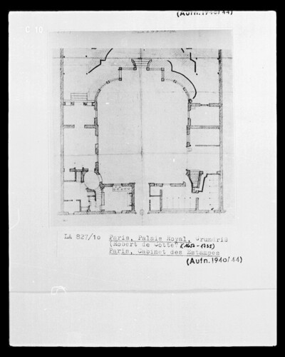 Paris, Royal Palace, floor plan