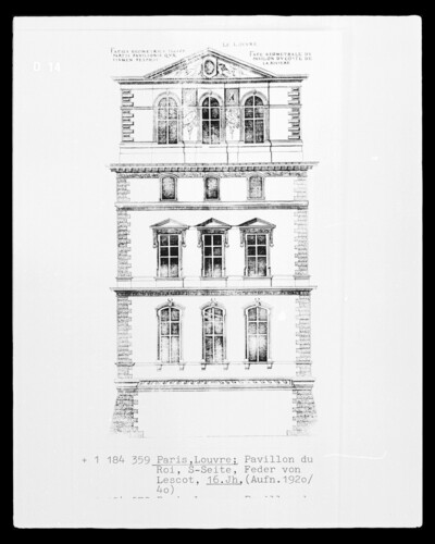 Paris, Louvre, pavilion du Roi, south side