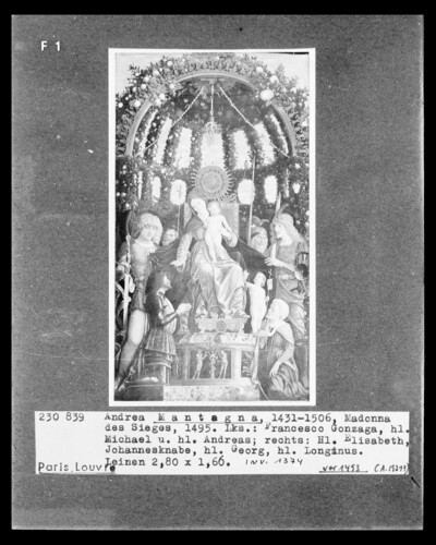 Madonna surrounded by six saints and adoration by Gianfrancesco II Gonzaga & Siegesmadonna