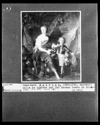 Portrait of Jeanne-Louise de Lorraine as Minerva with her brother Charles-Louis de Lorraine as a child, the later count of Brionne