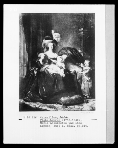 Portrait Marie-Antoinettes with her children