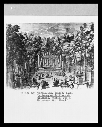 Versailles, Schlosspark, Le Bosquet de l'arc de triomphe