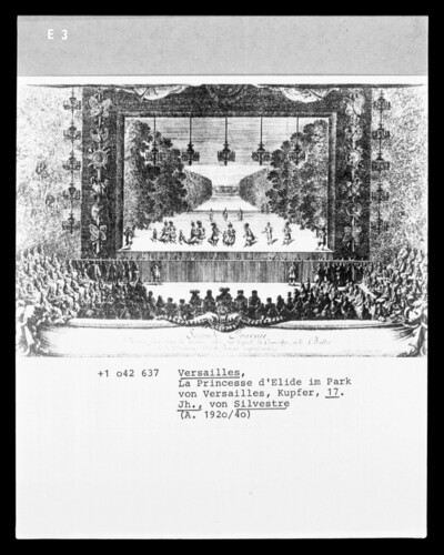 Versailles, theater in the park: La Princesse d 'Elide