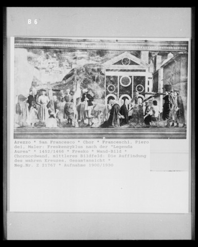 Kapellenausmalung — Szenen der Kreuzlegende — Kreuzauffindung durch Kaiserin Helena und Kreuzprobe