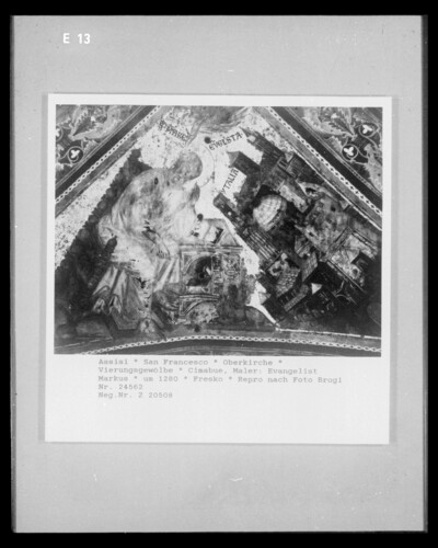 Evangelist Markus and view of Rome