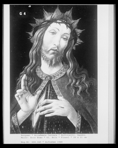 The thorn-crowned Christ presents the wounds