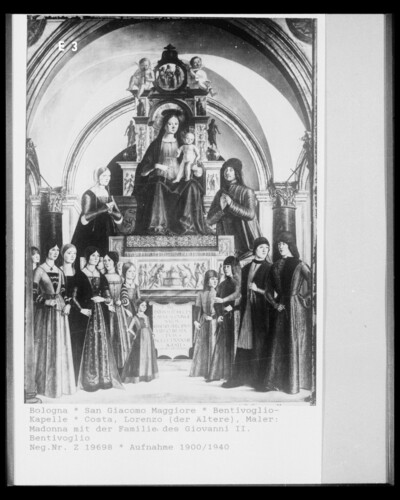 Votive image of Giovanni II Bentivoglio with his family