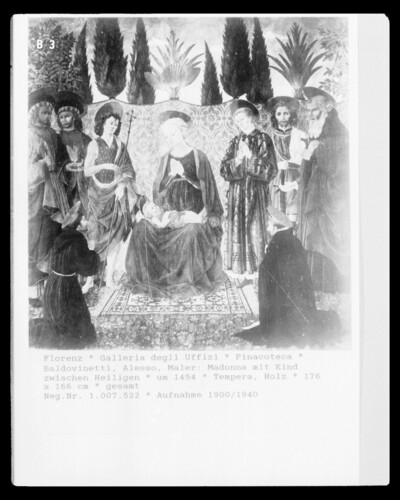 Madonna with child between saints