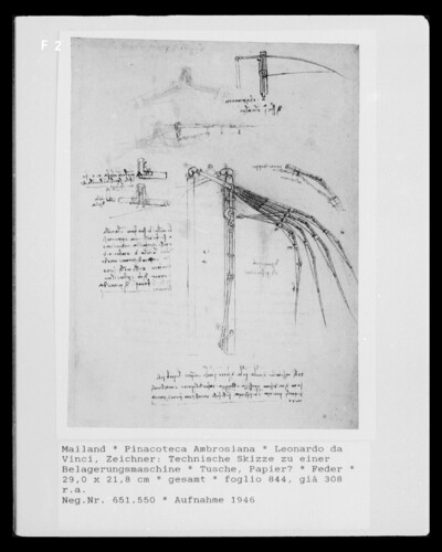 Technical sketch for a siege machine