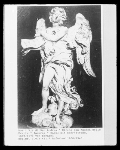 Angel with writing