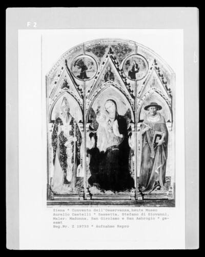 Madonna, San Girolamo e San Ambrogio