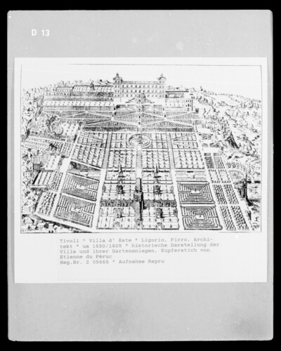 Tivoli, villa d 'Este, general view