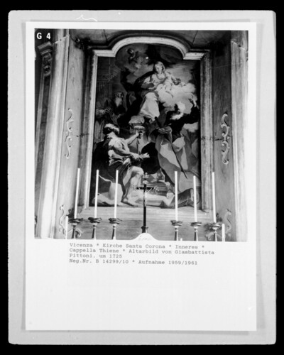 Throne Madonna with saint