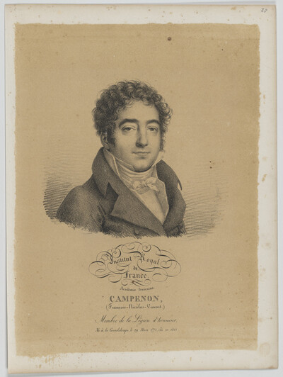 Bildnis des François-Nicolas-Vincent Campenon