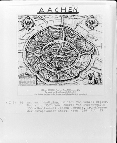 Plan of the city of Aachen