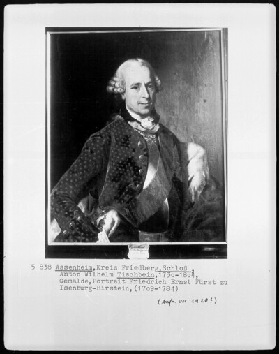 Portrait Friedrich Ernst Fürst zu Isenburg-Birstein