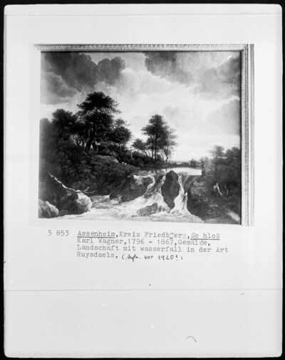 Landscape with waterfall