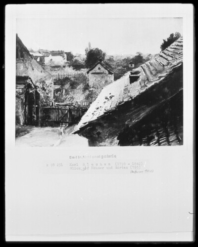 View of roofs and gardens