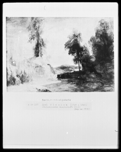 Italian Landscape/Landscape with High Trees