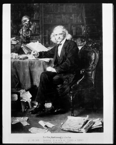 Portrait of historian Theodor Mommsen